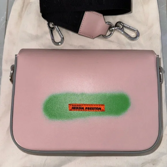 Heron Preston Blush Pink Crossbody Bag - Picture 4 of 7